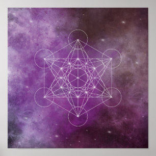 Metatron, chakra,zen,sacred geometric, angel poster