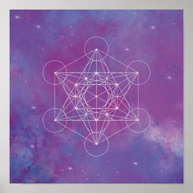 Metatron, chakra,zen,sacred geometric, angel, poster (Front)