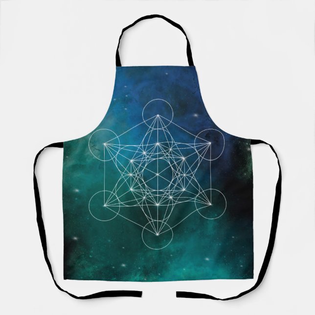 Metatron, chakra,zen,sacred geometric, angel, spir apron (Front)