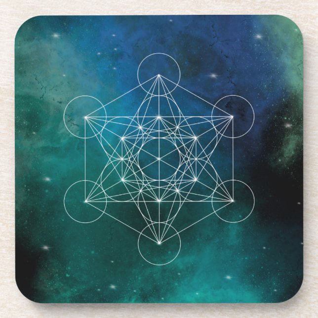 Metatron, chakra,zen,sacred geometric, angel, spir coaster (Front)