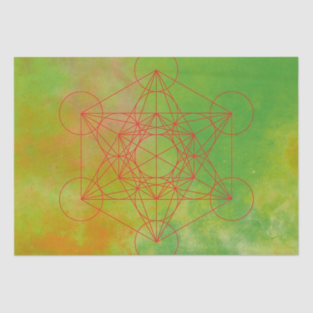 Metatron, chakra,zen,sacred geometric, angel tissue paper (Front)