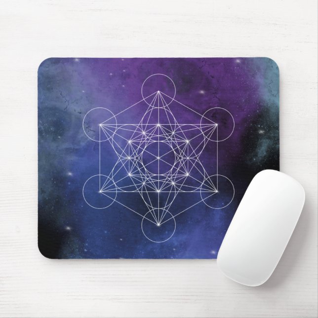 Metatron, chakra,zen,sacred geometric, geometry, mouse mat (With Mouse)