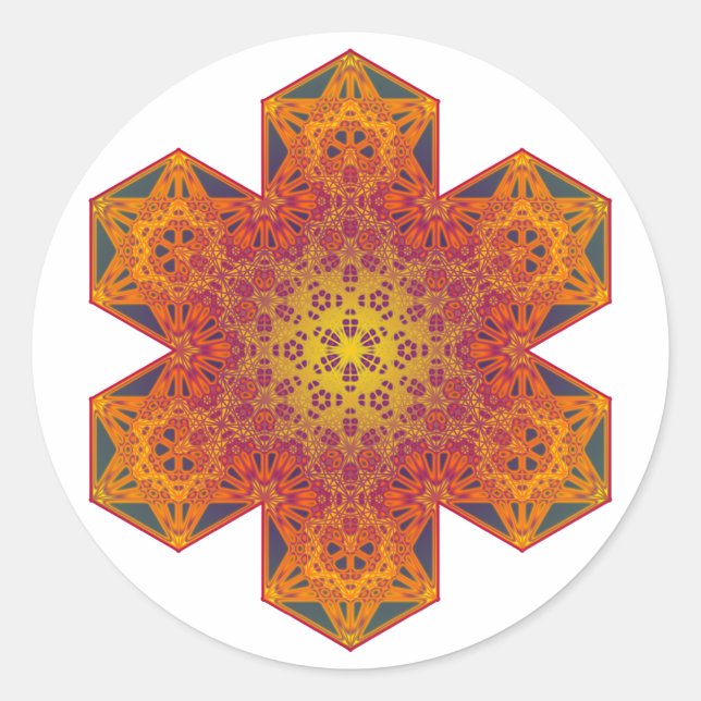 metatron classic round sticker (Front)