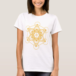 Metatron Cube Gold T-Shirt