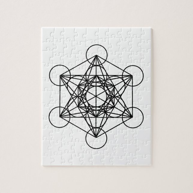 Metatron Cube Jigsaw Puzzle (Vertical)