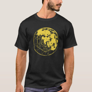 Metatron Cube Mandala Geometry Full Moon Sri Yantr T-Shirt