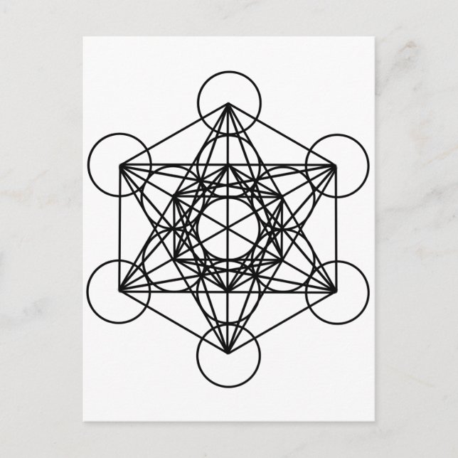 Metatron Cube Postcard (Front)