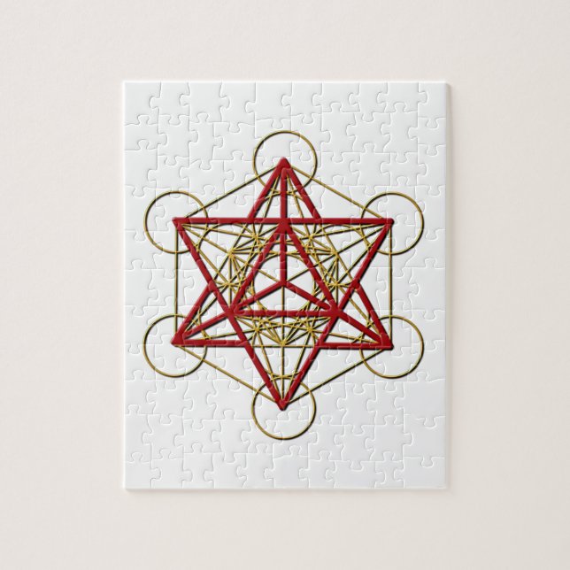 Metatron Merkaba Jigsaw Puzzle (Vertical)