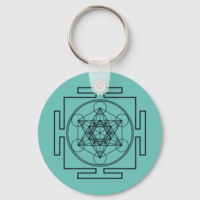 Metatron’s Cube Key Ring (Front)