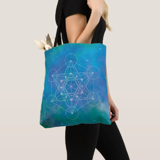 Metatron’s Cube Sacred Geometry Tote Bag