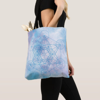 Metatron’s Cube Sacred Geometry Tote Bag