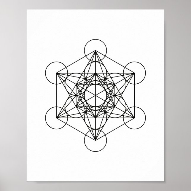 Metatron Sacred Geometry Wall Art Poster (Front)