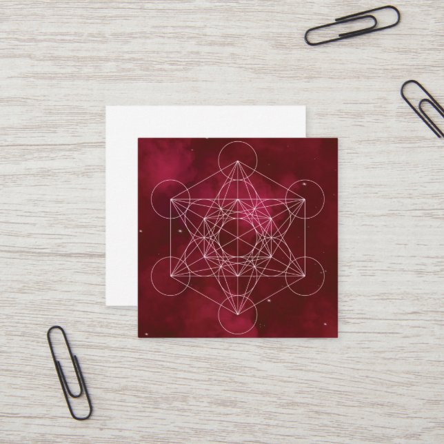metatron square business card (Front/Back In Situ)