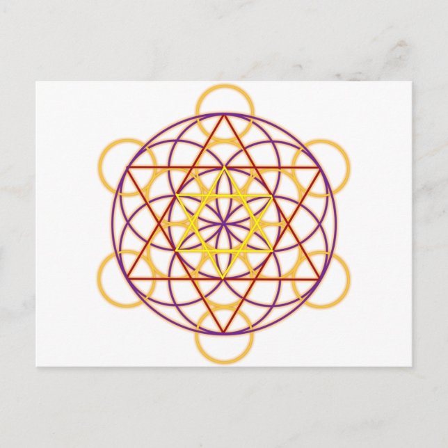 MetatronGlow1 Postcard (Front)