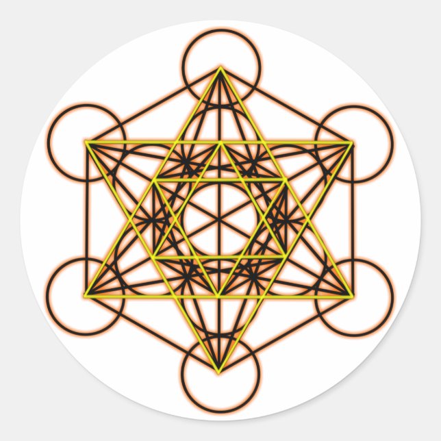 MetatronOrStar Classic Round Sticker (Front)