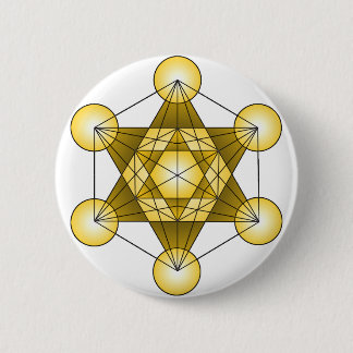 Metatron's Cube 6 Cm Round Badge