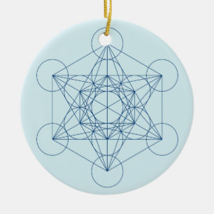 Metatron's Cube Ceramic Tree Decoration