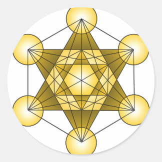 Metatron's Cube Classic Round Sticker