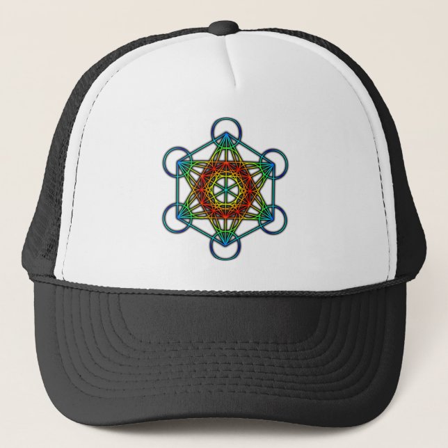 Metatron's Cube (Colour 1) Trucker Hat (Front)