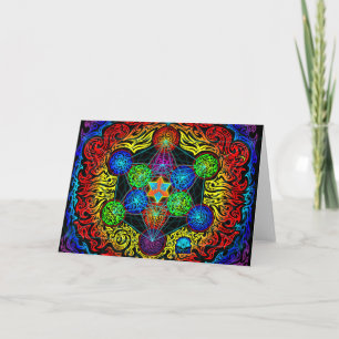 Metatron's Cube Greeting Card