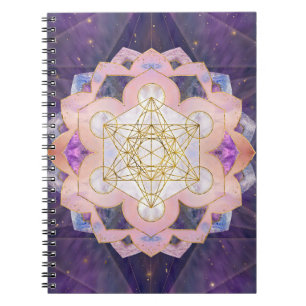 Metatron's Cube in Gemstone lotus Notebook