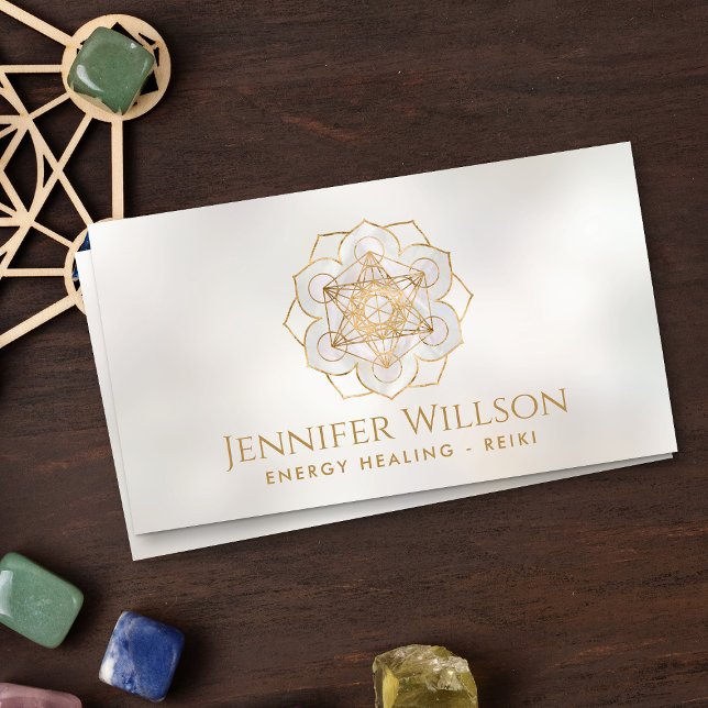 Metatron's cube in lotus flower business card (Creator Uploaded)