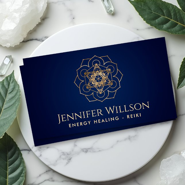 Metatron's cube in lotus flower business card (Creator Uploaded)