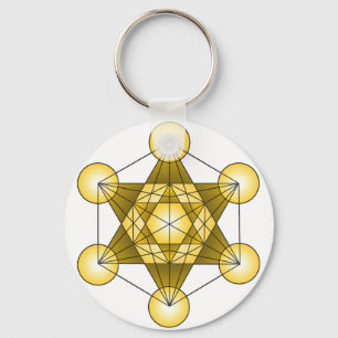 Metatron's Cube Key Ring