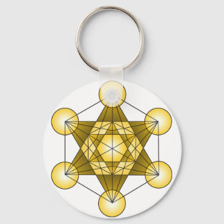 Metatron's Cube Key Ring