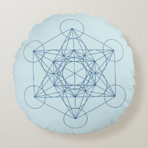 Metatron's Cube Round Cushion
