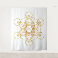 Metatron's Cube Sacred Geometry - Copper and Gold