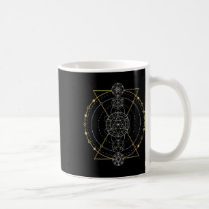 Metatron's Cube Sacred Geometry Fruit Of Life Spir Coffee Mug