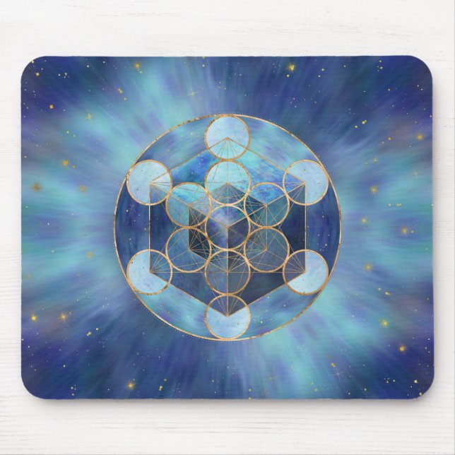 Metatron's Cube Sacred Geometry Mouse Mat (Front)