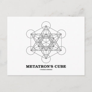 Metatron's Cube (Sacred Geometry) Postcard