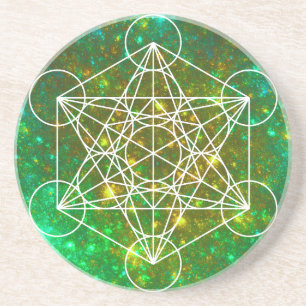 Metatron's Cube, Sacred Geometry, Spiritual Symbol Coaster