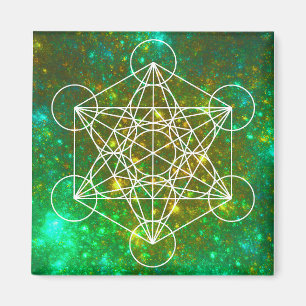 Metatron's Cube, Sacred Geometry, Spiritual Symbol Magnet