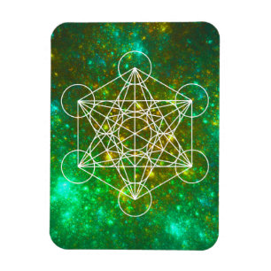 Metatron's Cube, Sacred Geometry, Spiritual Symbol Magnet