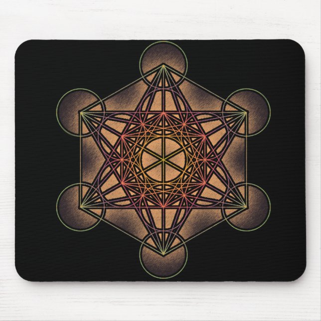 Metatron's Cube - Sacred Geometry Symbol Mouse Mat (Front)