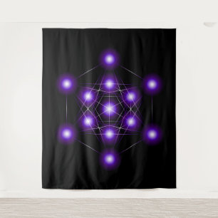 Metatron's Cube Series V3 Tapestry