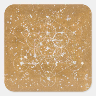 Metatron's Cube Stecker Square Sticker