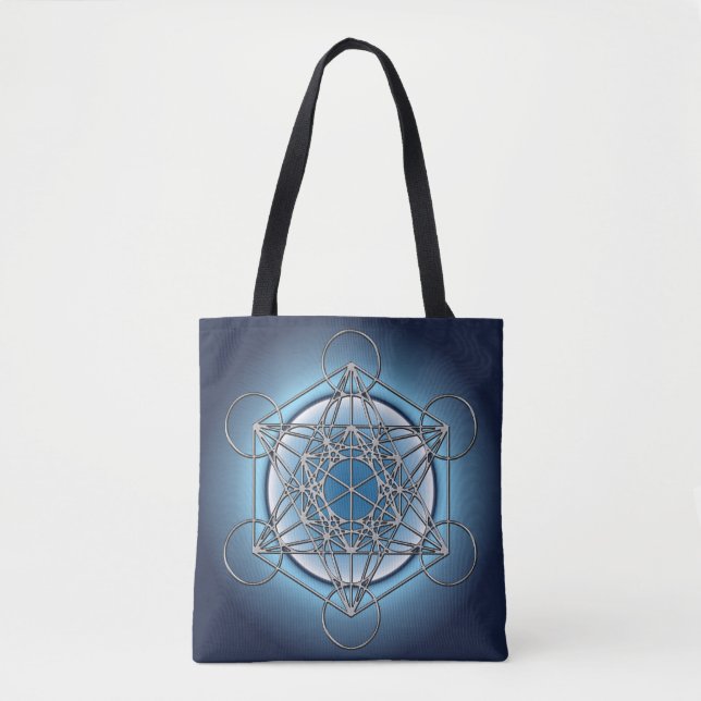 Metatrons Cube Tote Bag (Front)