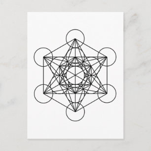 Metatron's Cube (White) Postcard