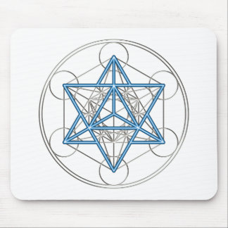 Metatrons dice - Merkaba - star tetrahedron Mouse Mat