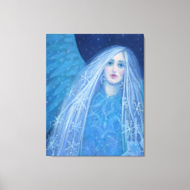 Metelitsa Snow Girl Snegurochka Christmas Angel Canvas Print (Front)