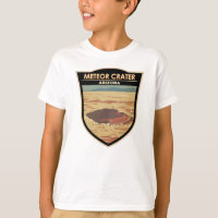Meteor Crater Arizona Travel Art Vintage