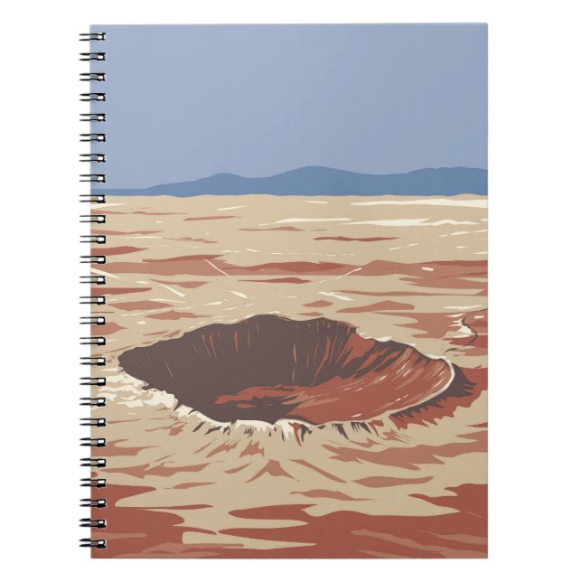 Meteor Crater Notebook (Front)