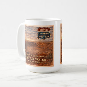 Meteor Crater Winslow Arizona 66 Coffee Mug
