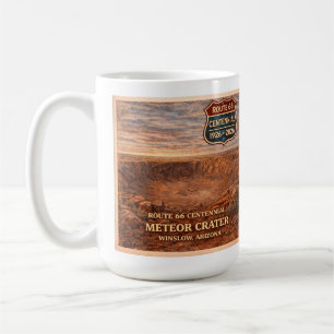 Meteor Crater Winslow Arizona 66 Coffee Mug