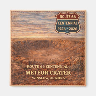 Meteor Crater Winslow Arizona Centennial Magnet