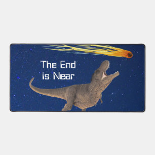 Meteor Dinosaur End Is Near Disaster Desk Mat